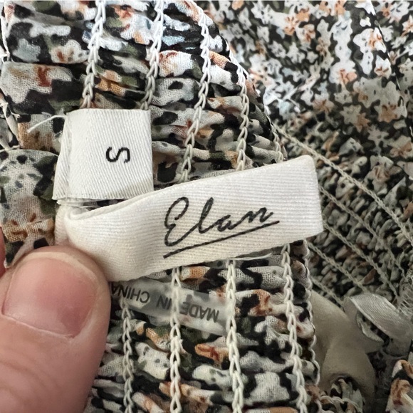 Elan Tiered Elastic Waist Mini‎ Floral Polyester Skirt - sz S - Picture 3 of 5